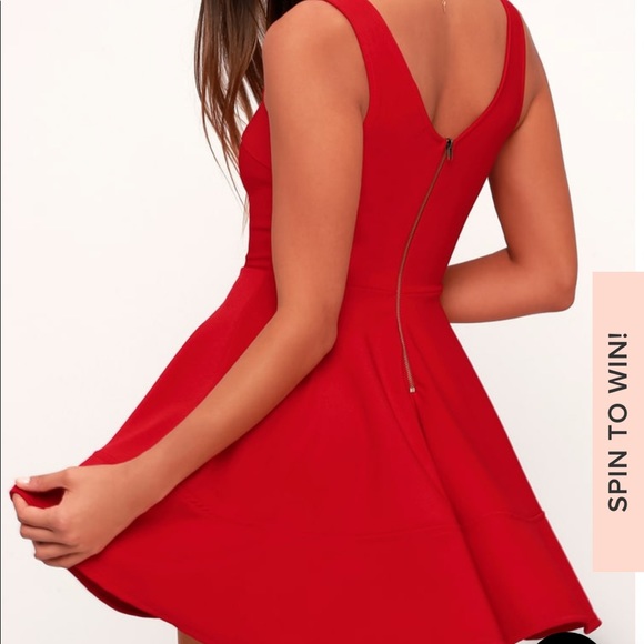 Lulu’s Short Red Dress - Picture 2 of 2